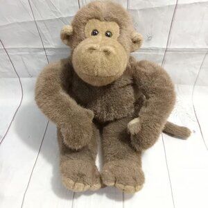 VINTAGE Mary Meyer Reajistic Brown Tan Plush Monkey Gorilla 18'' Stuff Animal